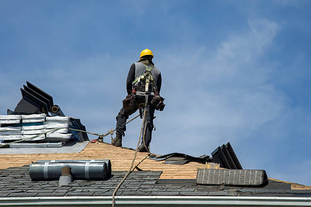 Professional Gutter Installation technician working in Woodberry Forest, VA